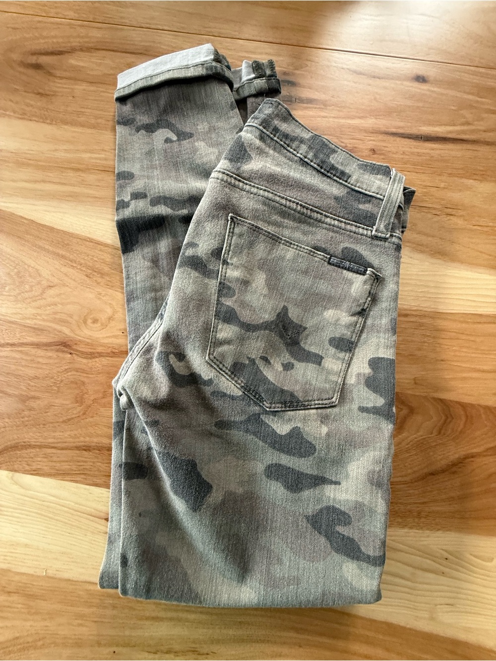 Hudson Women's Camo Print Stretch Jeans - Size 24